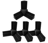 Wlauqueta - Juego de 16 piezas de espuma acústica, 12 serías de espuma baja para pared + 4 unidades con aislamiento acústico, espuma ignífuga de alta densidad