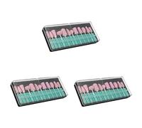 Wlauqueta - Juego de herramientas de cabezal de pulido profesional para manicura, 36 unidades, brocas de perforación de cerámica