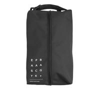 Wlauqueta La bolsa de almacenamiento portátil con transparente puede almacenar zapatos, los cierres dobles claros se pueden abrir y cerrar, y se pueden colgar y fijar, negro, Negro