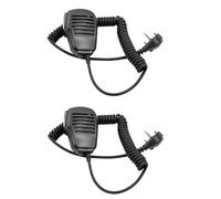 Wlauqueta - Micrófono de altavoz de mano con micrófono PTT para radio bidireccional portátil estándar VX-231 EVX-531 VX-160 VX-168 VX-180