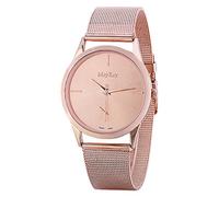 Wlauqueta Nuevos relojes de Moda de las Mujeres Reloj de Cuarzo de Lujo para Mujer Relojes de Vestir de Rosa de Acero Inoxidable Reloj de las Señoras Rosa, rosa