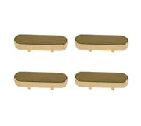 Wlauqueta - Tapa de recogida de cuello de guitarra eléctrica (4 unidades, color dorado