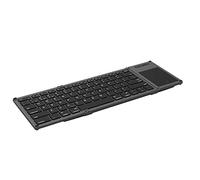 Wlauqueta Teclado Bluetooth Plegable Bluetooth 78 Teclas Touchpad Teclado Recargable para iOS, Android, PC Tablet Portátil