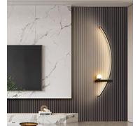WLBHWL Aplique De Pared LED Moderno Lámpara De Pared Lineal De Metal Aplique De Pared LED para Interiores Iluminación Lámpara De Pared Circular para Sala De Estar Porche Pasillo Baño Mesita De Noche