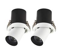 WLBHWL Foco de Techo con rotación de 7 W-25 W, 360 ° Paquete de 2 Luces de Lata antideslumbrantes Luz descendente LED retráctil 2.5in 3.5in 4.5in Luz de Disco de luz de oblea sin Parpadeo