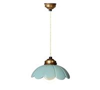 WLBHWL Lámpara Colgante De Cerámica De 9,06 Pulgadas Para Isla De Cocina, Lámpara Colgante Con Pantalla De Cerámica Vintage, Luminaria De Techo Simple Para Comedor, Mesita De Noche, Cocina, Pasillo.