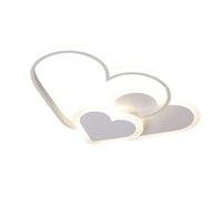WLBHWL Moderna Lámpara De Techo Romántica con 3 Formas De Corazón con Control Remoto, Lámpara LED Regulable Continua, Lámpara De Techo Acrílica De Metal para Sala De Estar, Dormitorio