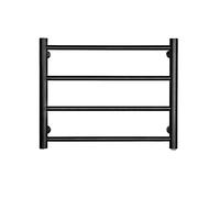 WLCBWYF Calentador de Toallas eléctrico de Acero Inoxidable, toallero calefaccionado Recto montado en la Pared para baño, Cocina, toallero eléctrico de 4 Barras