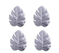 WLCNYL 2 manteles Individuales fáciles de Limpiar, Flexibles, para estofado, para Sala de Estar, Cuenco de cerámica, para Restaurante Occidental (4 Unidades Plateadas)