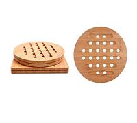 WLCNYL Manteles Individuales de bambú, manteles Individuales con Respaldo de Corcho, manteles Individuales Transpirables, manteles Individuales para restaurantes Occidentales, Posavasos de Vidrio,