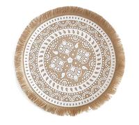 WLCNYL Manteles Individuales de Estilo nórdico de 38 cm con Borla | Decoración Bohemia Creativa para Escritorio | Manteles Redondos para Mesa de Cocina, Comedor, Restaurante, cafetería, 10 Unidades