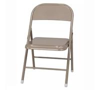 WLCNYL Sillas Plegables de Metal, sillas Plegables portátiles, Paquete de 2, Silla Plegable de Interior con Marco de Acero, Multicolor, para Eventos, Oficina, Boda (Color: marrón, tamaño: 1 puñado