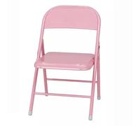 WLCNYL Sillas Plegables de Metal, sillas Plegables portátiles, Paquete de 2, Silla Plegable de Interior con Marco de Acero, Multicolor, para Eventos, Oficina, Boda (Color: Rosa, tamaño: 1 puñado)