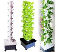 WLCNYL Torre de plantación hidropónica de 45 Hoyos Puntos de plantación de Torre hidropónica Invernadero Vertical de Interior Kit de plantación hidropónica para Granja