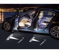 WLCYX Luces de Bienvenida Luz Lámpara para Tesla Coche Proyección Puerta de Coche LED Luces de umbral de Puerta Coche Accesorios