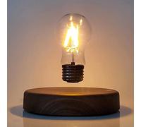 WLDOCA Bombilla Flotante Levitando Decoración Magnética Lámpara Flotante LED Lámpara de Escritorio Luz de Noche,360 Grados Inalámbrica Lámpara de Mesa Giratoria Automática