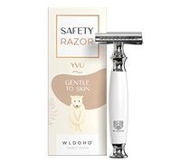 WLDOHO® Maquinilla de Afeitar Clásica - Maquinilla de Doble Filo de Resina Hermosa - 5 Cuchillas para el Safety Razor - Yvu