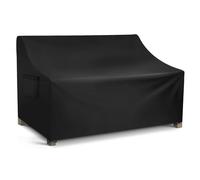 WLEAFJ Patio Sofa Cover Waterproof, 3-Seater Outdoor Sofa, Heavy Duty Deep Lounge Loveseat, Large Lawn Furniture with Air Vent, 82.6’’ W x 39’’ D x 28’’ H