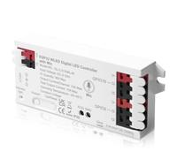 WLED Controlador con micrófono, ESP32 DC 5 V-24 V Digital LED Strip Controller para tiras LED direccionables Digital RGB IC WS2811 WS2812B SK6812 WS2815 RGBW direccionable FCOB LED Strip (blanco)