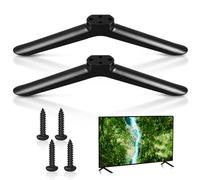 wlertcop 2 patas de soporte de TV, soporte de repuesto para soporte de TV de mesa, patas universales para TV compatibles con televisores Samsung LG Sharp de 32 a 65 pulgadas, incluye herramienta de