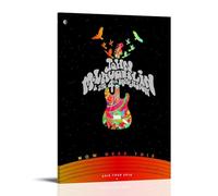 WLFUUNB John McLaughlin Pop Singer - Póster decorativo para álbum de música retro, 30 x 45 cm, estilo marco