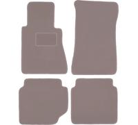 WLG-CARLUX Alfombrillas de Terciopelo aptas para Mercedes W123 Sedán, Combi - Beige (RAL 1019) - Juego Premium de 4 Piezas Wielganizator