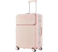 WLGDBXF Maletas de Carcasa Dura de PC ABS con Compartimento de Bolsillo, Cubierta de Carrito de Viaje portátil, Equipaje con Ruedas giratorias y Cerradura TSA