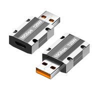 WLGQ adaptadores USB C Van de Hembras a machos USB 3.1, USB a a c, con transmisión de Datos de 10 Gbps y Carga pd120w (2 Piezas)