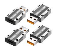 WLGQ adaptadores USB C Van de Hembras a machos USB 3.1, USB a a c, con transmisión de Datos de 10 Gbps y Carga pd120w (4 Piezas)