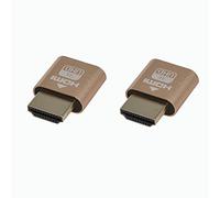 WLGQ Enchufe ficticio HDMI 4K - Emulador de pantalla de monitor virtual de alta resolución(2pcs)