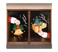WLH Alexanders 2 Hojas de Pegatinas navideñas for Ventanas, calcomanías de Doble Cara for decoración navideña de Vidrio, Ideal for el hogar y la Oficina.(XL)