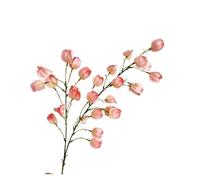 WLH Alexanders 3 racimos de Flores Artificiales de Seda Physalis, Plantas Falsas, Flores de plástico sintético for centros de Mesa de arreglos de Boda Flores artificiale(Rose)