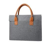 WLH Alexanders Bolsa de documentos Oxford con asa y organizador for reuniones, oficina, escuela, bolso de mano, maletín for llevar archivos de papel.(Grey,M)