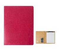 WLH Alexanders Carpetas Carpeta portapapeles A4, Organizador de Documentos for currículum de entrevistas, con Bloc de Notas y Tarjetero for reuniones y entrevistas (Rojo) plegadoras