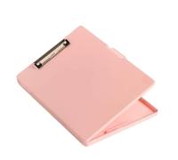 WLH Alexanders Carpetas Portapapeles con Almacenamiento, portalápices y Carpeta de Papel Legal A4, plástico Resistente, Apertura Lateral, for Enfermeras, Profesores y Estudiantes. plegadoras(Rose)