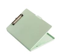 WLH Alexanders Carpetas Portapapeles con Almacenamiento, portalápices y Carpeta de Papel Legal A4, plástico Resistente, Apertura Lateral, for Enfermeras, Profesores y Estudiantes. plegadoras(Groen)