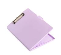 WLH Alexanders Carpetas Portapapeles con Almacenamiento, portalápices y Carpeta de Papel Legal A4, plástico Resistente, Apertura Lateral, for Enfermeras, Profesores y Estudiantes. plegadoras(Lila)