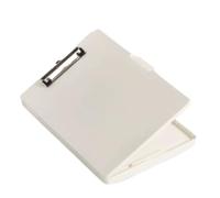 WLH Alexanders Carpetas Portapapeles con Almacenamiento, portalápices y Carpeta de Papel Legal A4, plástico Resistente, Apertura Lateral, for Enfermeras, Profesores y Estudiantes. plegadoras(Weiß)