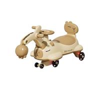 WLH Alexanders Coches de Juguete Bicicleta de Equilibrio con Excavadora y Brazo articulado for niños de 3 a 6 años, Ideal for Interiores y Exteriores Bicicleta con Ruedas(Bruin,with Digging Arm)