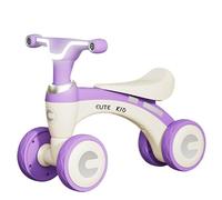 WLH Alexanders Coches de Juguete Bicicleta de Equilibrio de 4 Ruedas for niños pequeños con música y Luces, Juguetes for Montar, Regalos de cumpleaños for niños y niñas. Bicicleta con Ruedas(Lila)