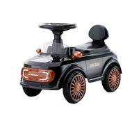 WLH Alexanders Coches de Juguete Coche de Empuje for niños con Almacenamiento Debajo del Asiento, Juguetes deslizantes de música for niños pequeños y niñas Bicicleta con Ruedas(Noir)