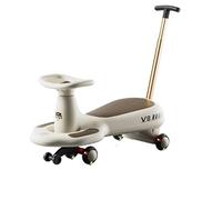 WLH Alexanders Coches de Juguete Coche de Juguete for niños con Ruedas silenciosas, Luces y música, antivuelco, for Interiores y Exteriores. Bicicleta con Ruedas(Grey,2 UK)