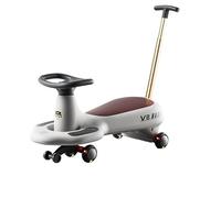 WLH Alexanders Coches de Juguete Coche de Juguete for niños con Ruedas silenciosas, Luces y música, antivuelco, for Interiores y Exteriores. Bicicleta con Ruedas(Kaki,2 UK)