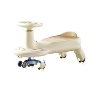 WLH Alexanders Coches de Juguete Columpio for Montar en Coche, Juguetes for niños, Ruedas Intermitentes, Luces, música, Regalo for niños y niñas de 3 años en adelante Bicicleta con Ruedas(Gold)