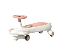 WLH Alexanders Coches de Juguete Columpio Wiggle Car for niños Que viajan en Scooter for Edades de 3 años en adelante Juego de Juguetes con Ruedas Intermitentes Bicicleta con Ruedas(Princess Pink)