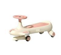 WLH Alexanders Coches de Juguete Columpio Wiggle Car for niños Que viajan en Scooter for Edades de 3 años en adelante Juego de Juguetes con Ruedas Intermitentes Bicicleta con Ruedas(Warm Pink)