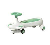 WLH Alexanders Coches de Juguete Columpio Wiggle Car for niños Que viajan en Scooter for Edades de 3 años en adelante Juego de Juguetes con Ruedas Intermitentes Bicicleta con Ruedas(Groen)