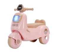 WLH Alexanders Coches de Juguete Juguete móvil de Motocicleta con Luces y música Coche de Juguetes for niños de 1 a 4 años Coche de Triciclo con Dibujos Animados a Juego. Bicicleta con Ruedas(Rose)