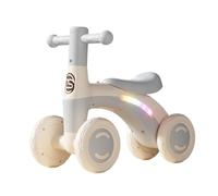 WLH Alexanders Coches de Juguete Ride on Toys Bicicleta de Equilibrio de 4 Ruedas con Luces Musicales, sin Pedal, Coche móvil, Juguetes for Interiores y Exteriores Bicicleta con Ruedas(Grey)