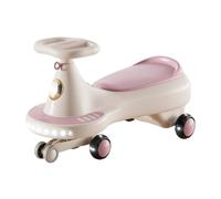 WLH Alexanders Coches de Juguete Wiggle Coche Columpio for niños y niñas Ruedas Intermitentes silenciosas Juguete antivuelco for Interior y Exterior Bicicleta con Ruedas(Rose)